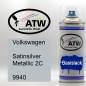 Preview: Volkswagen, Satinsilver Metallic 2C, 9940: 400ml Sprühdose, von ATW Autoteile West.